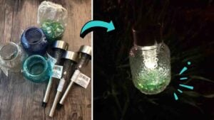 Finished DIY Dollar Tree Hanging Solar Lights, a completed DIY project