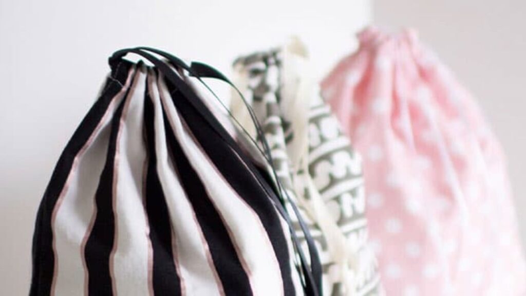 Finished How to Sew a Drawstring Pouch, a completed DIY project