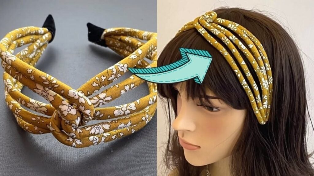 Finished DIY Fabric Headband, a completed DIY project