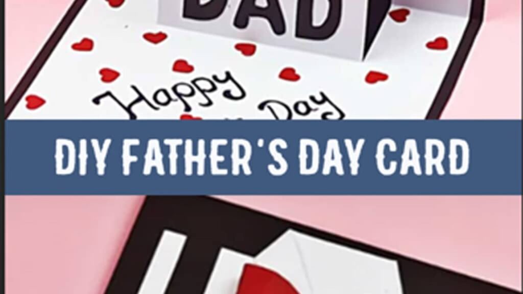 Finished DIY Fathers Day Pop Up Card, a completed DIY project