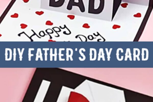 Finished DIY Fathers Day Pop Up Card, a completed DIY project