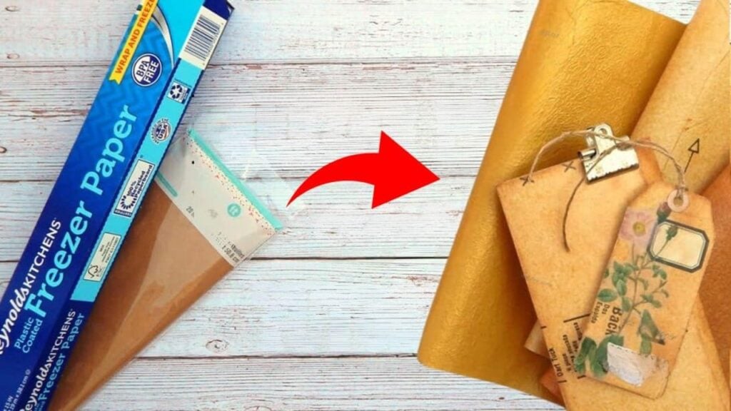 Finished How to Use Freezer Paper to Make Faux Leather, a completed DIY project