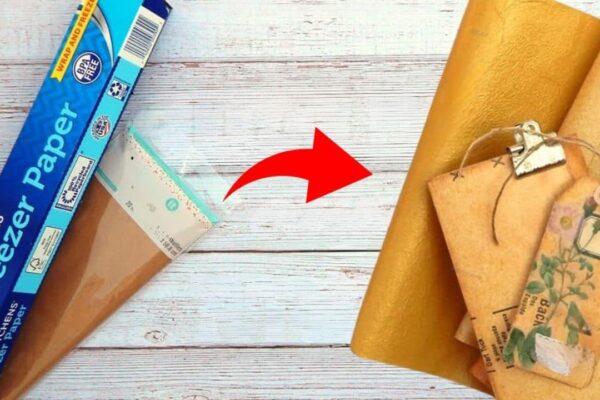 Finished How to Use Freezer Paper to Make Faux Leather, a completed DIY project