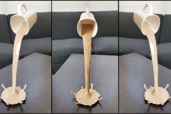 Finished DIY Floating Coffee Cup, a completed DIY project