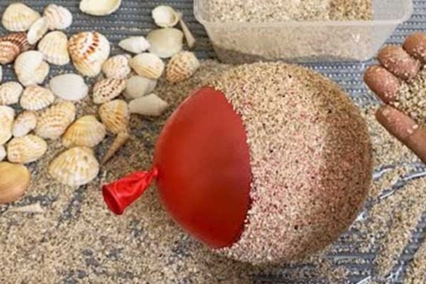 Finished DIY Flower Vase Made From Seashells, a completed DIY project