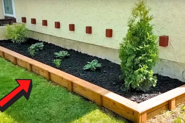 Finished DIY Garden Bed Edging Anybody Can Do, a completed DIY project