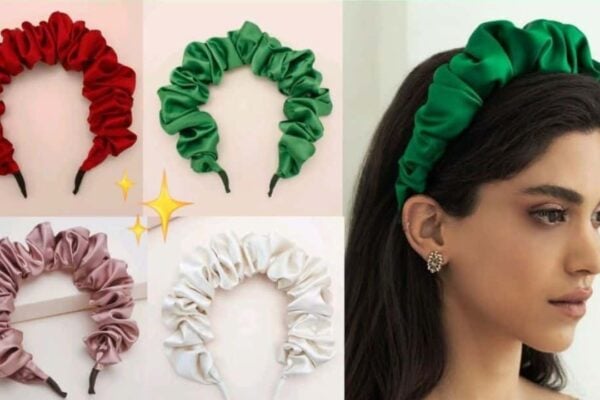 Finished DIY Headband Scrunchie, a completed DIY project