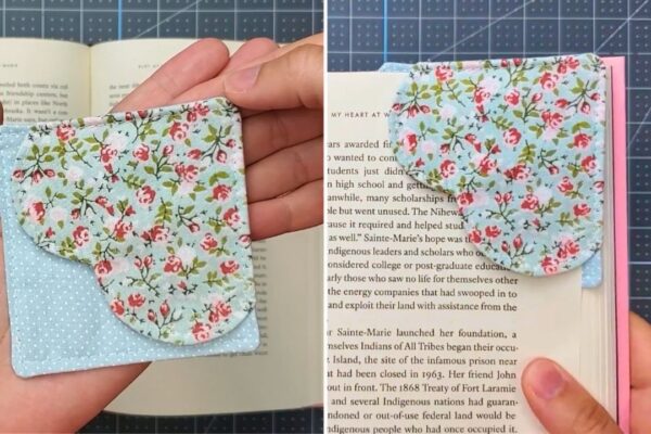 Finished DIY Heart-Shaped Bookmark, a completed DIY project