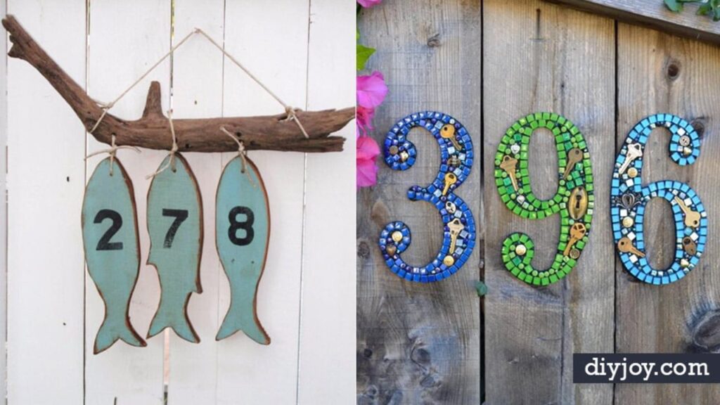 Finished 35 Creative DIY House Numbers, a completed DIY project