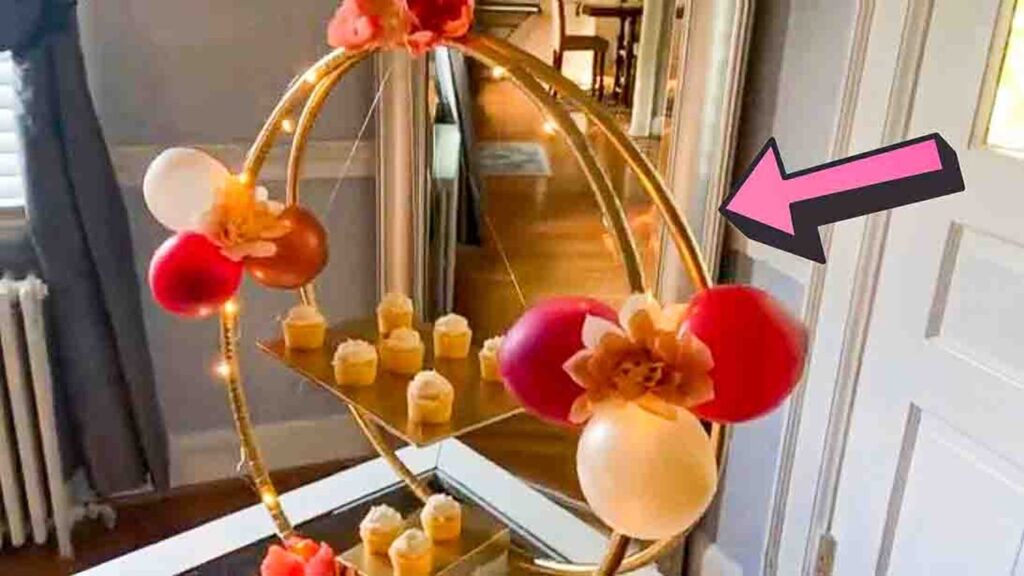 DIY Hula Hoop Cupcake Stand, homemade and freshly served