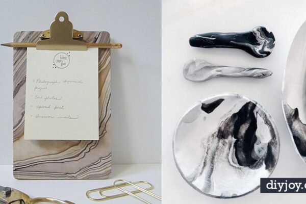Finished 40 Awesome Faux Marble DIYs, a completed DIY project