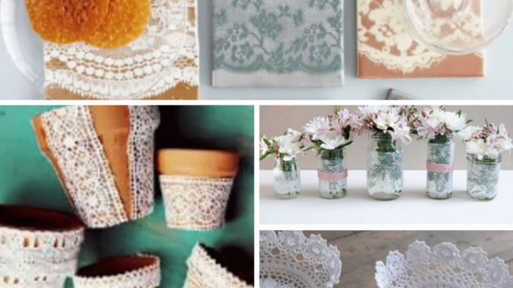 Finished 40 Adorable DIY Projects with Lace, a completed DIY project