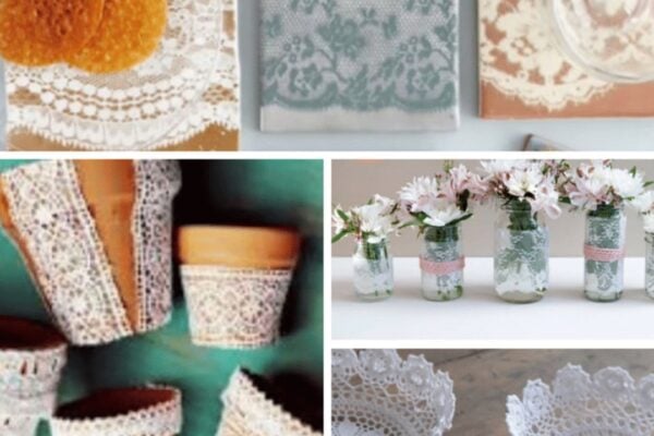 Finished 40 Adorable DIY Projects with Lace, a completed DIY project