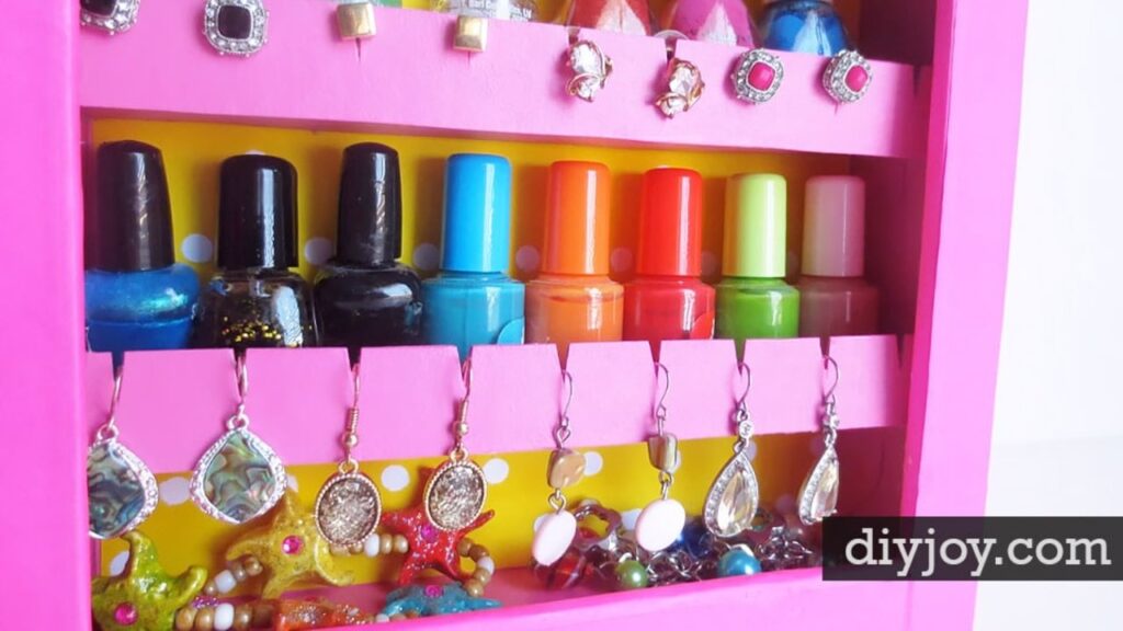 Finished DIY Jewelry Organizer, a completed DIY project