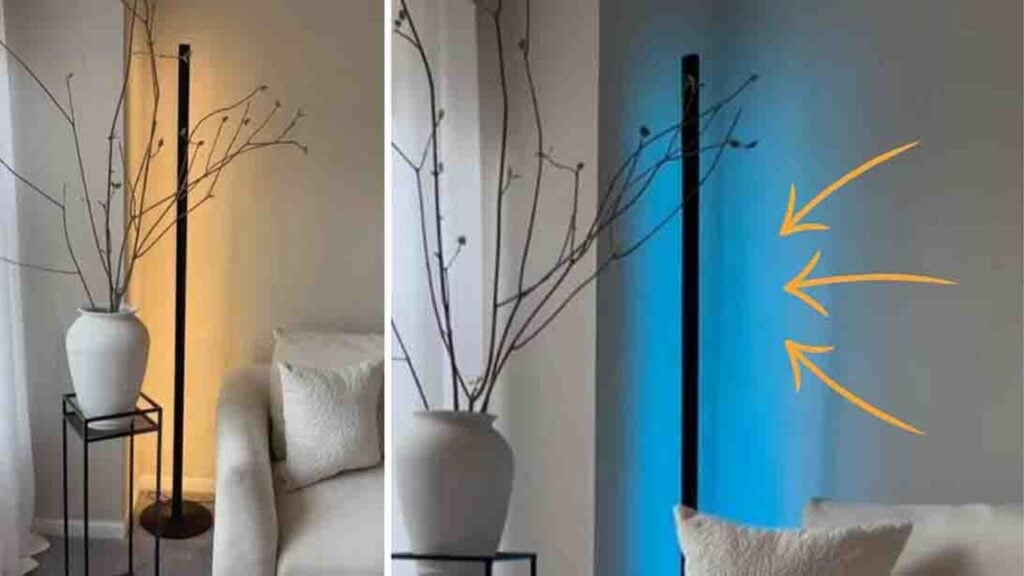 DIY LED Corner Lamp, homemade and freshly served