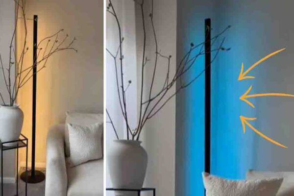 DIY LED Corner Lamp, homemade and freshly served