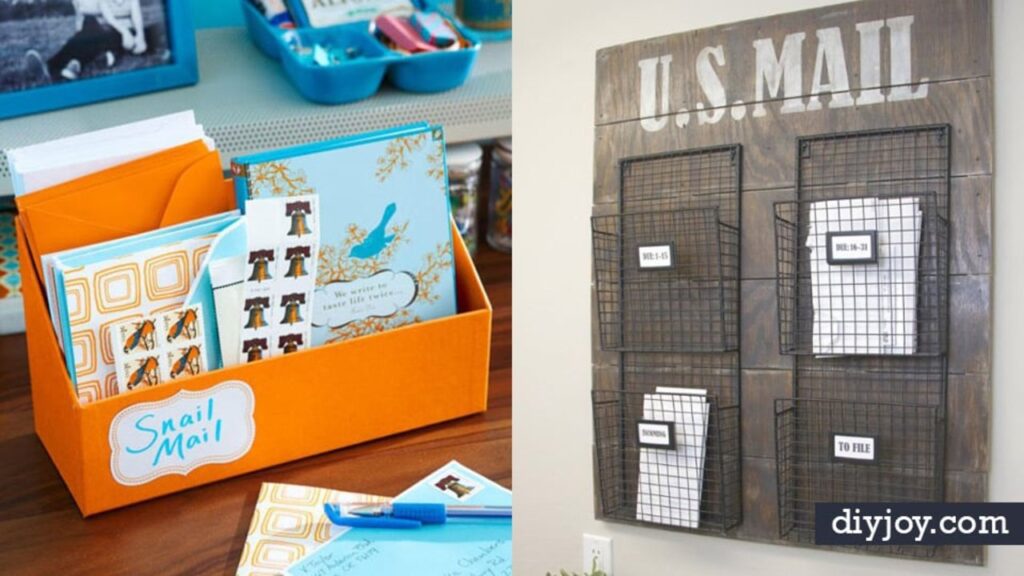 Finished 34 DIY Mail Organizers, a completed DIY project