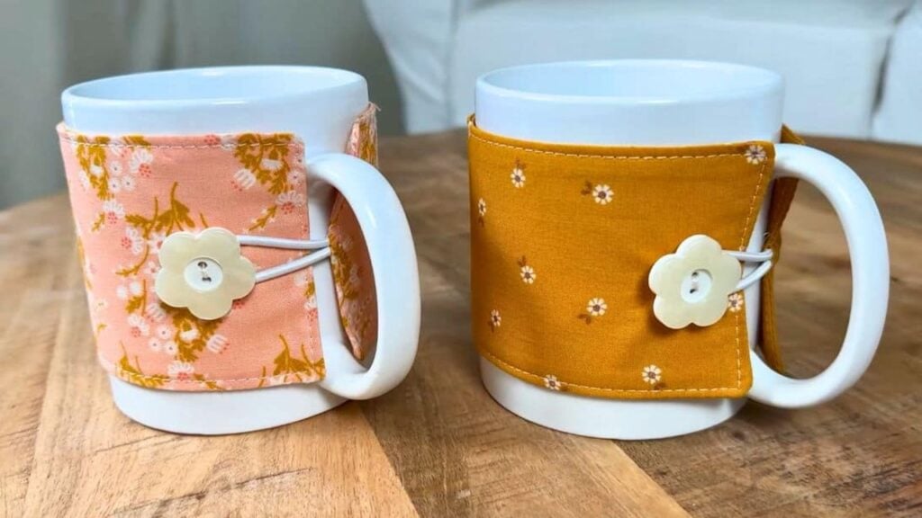 Finished DIY Mug Cozy, a completed DIY project