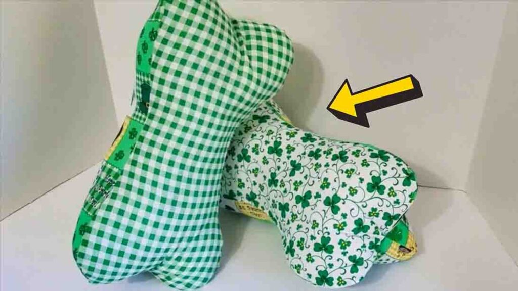 Finished DIY Neck Bone Pillow, a completed DIY project