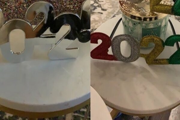 Finished a DIY New Year’s Party Glasses, a completed DIY project