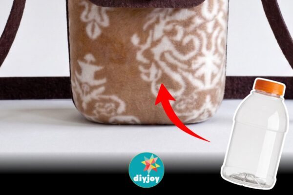 Finished DIY No-Sew Bag, a completed DIY project