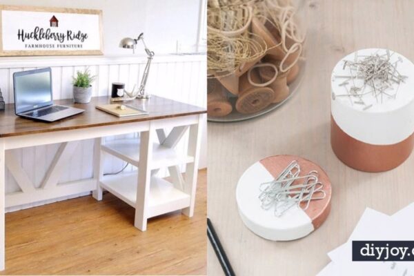 Finished 34 DIY Home Office Furniture and Decor Projects, a completed DIY project