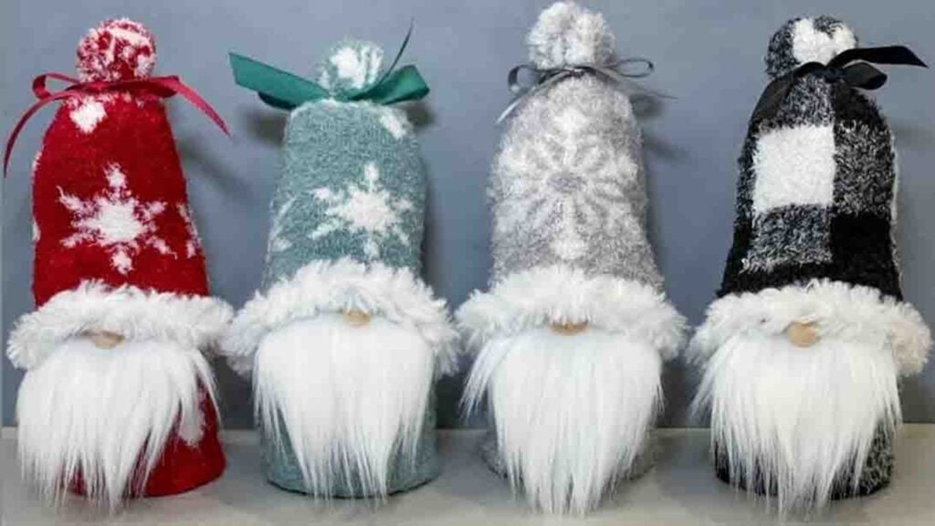 Finished DIY One Sock Christmas Gnome, a completed DIY project