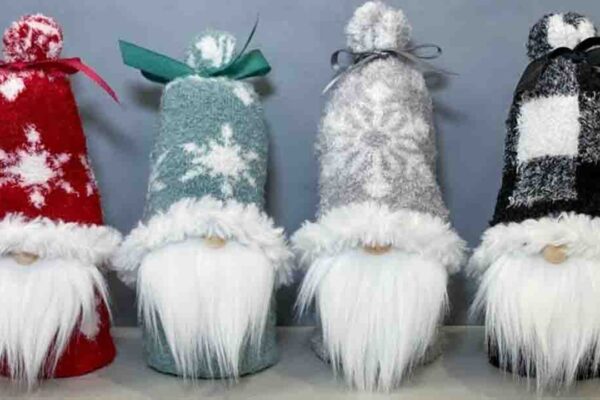 Finished DIY One Sock Christmas Gnome, a completed DIY project