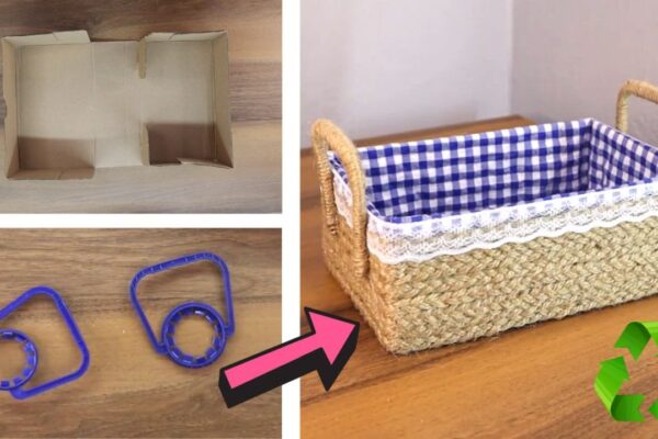 Finished DIY Organizer Made from Cardboard, a completed DIY project