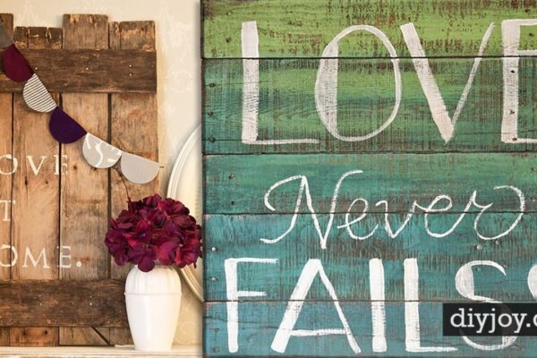 Finished 40 DIY Pallet Signs With Step by Step How To, a completed DIY project