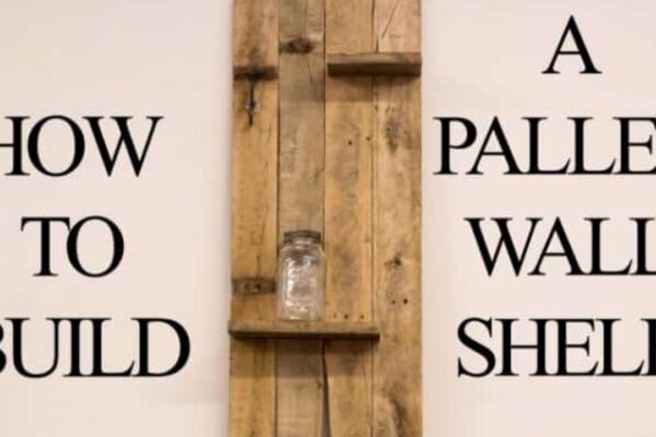 Finished Watch How He Builds This Great Pallet Wood Shelf!, a completed DIY project