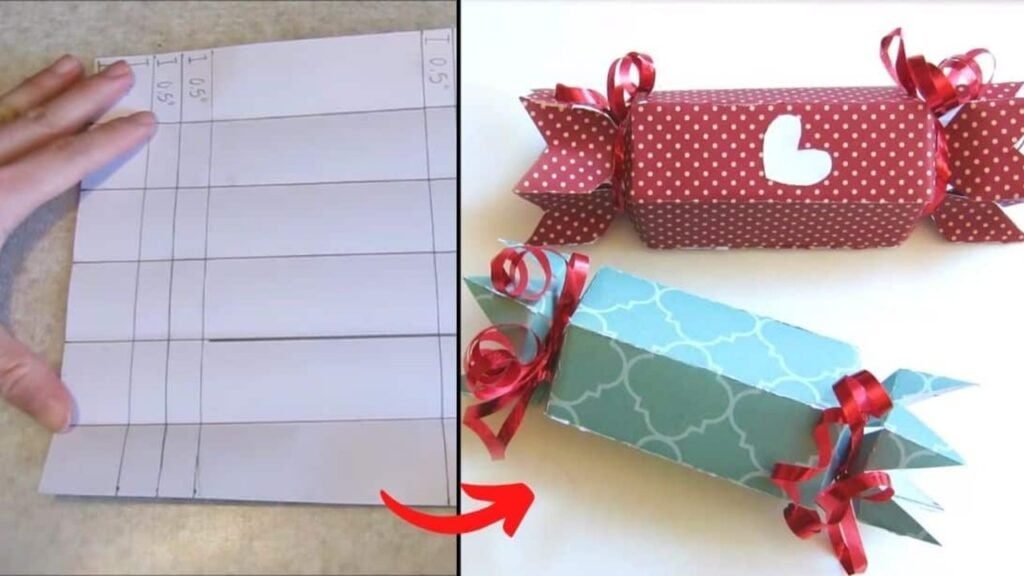 DIY Paper Candy Holder & Treat Roll Box, homemade and freshly served