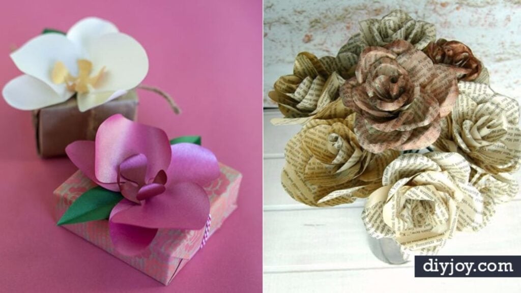 Finished 43 Creative Paper Flowers To Make Today, a completed DIY project