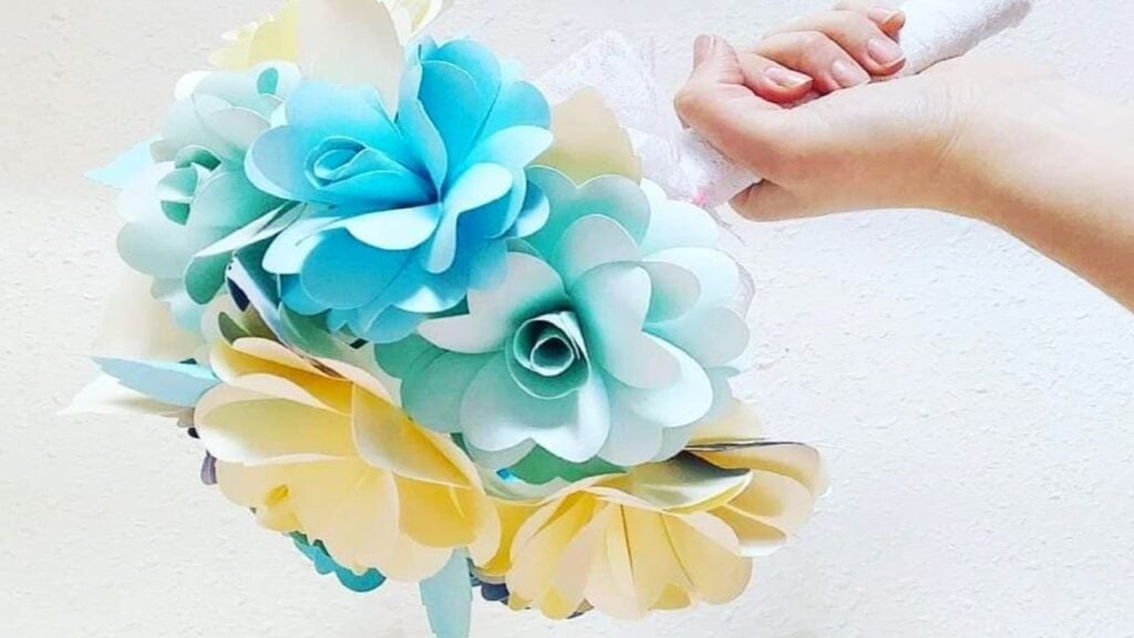 Finished Easy DIY Paper Roses, a completed DIY project