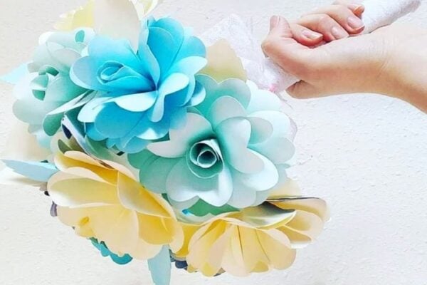 Finished Easy DIY Paper Roses, a completed DIY project