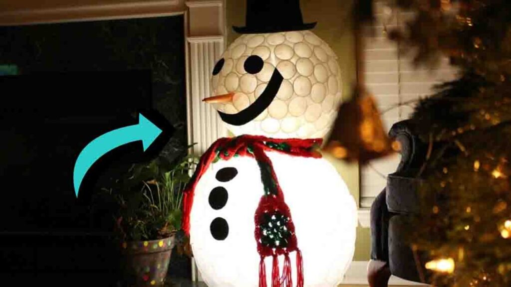 DIY Light-Up Snowman Using Recycled Cups, homemade and freshly served