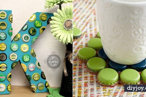 Finished 34 DIY Crafts Made With Bottle Caps, a completed DIY project