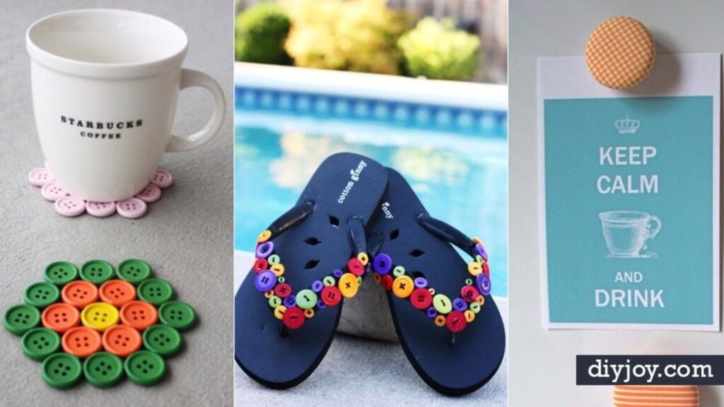 Finished 32 DIY Projects Made With Buttons, a completed DIY project