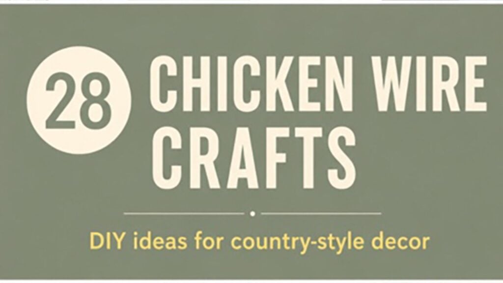 28 Chicken Wire Crafts for Rustic DIY Home Decor, homemade and freshly served