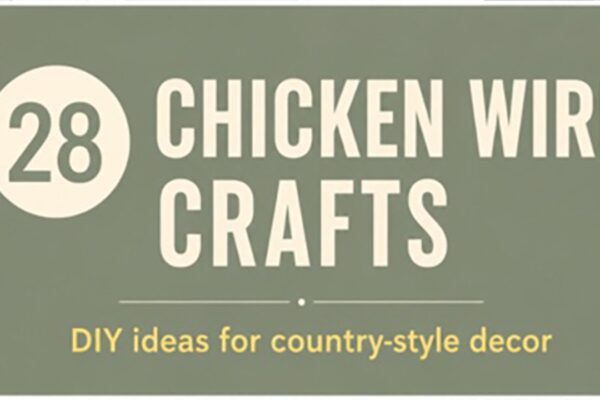 28 Chicken Wire Crafts for Rustic DIY Home Decor, homemade and freshly served