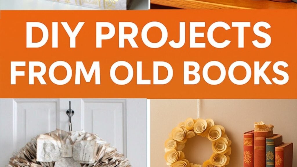 Finished 32 DIY Projects Made with Old Books, a completed DIY project
