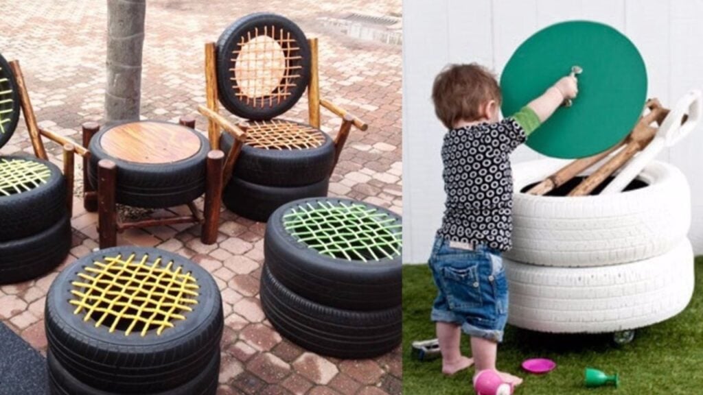 Finished 32 DIY Made With Old Tires, a completed DIY project