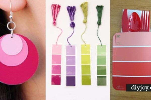 31 Super Creative DIY Paint Chip Projects, homemade and freshly served