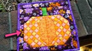 Finished DIY Pumpkin Potholder, a completed DIY project