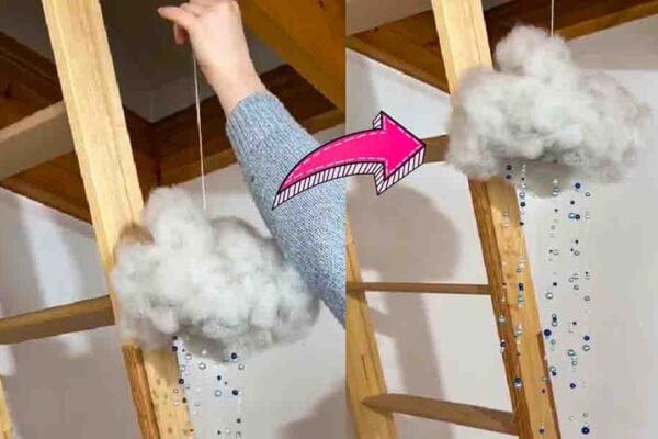 Finished DIY Raincloud Room Decor, a completed DIY project