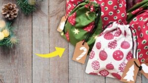 Finished DIY Reusable Gift Bags, a completed DIY project