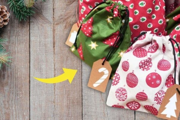 Finished DIY Reusable Gift Bags, a completed DIY project