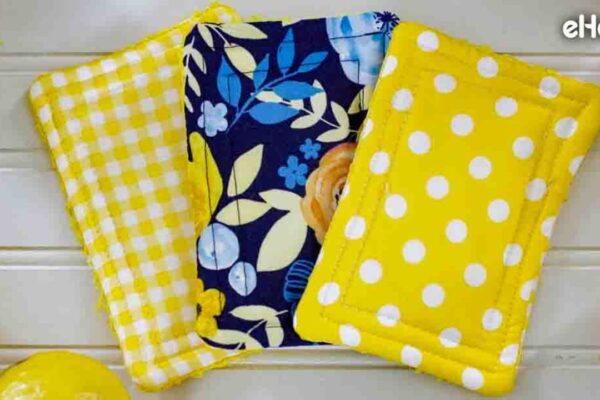 Finished DIY Reusable Kitchen Sponges, a completed DIY project