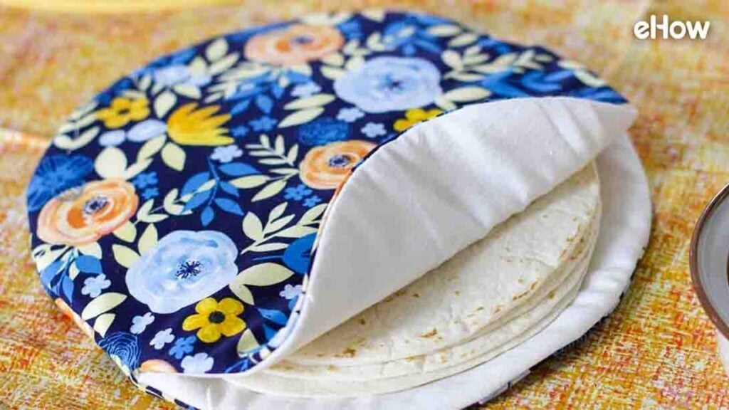 Finished DIY Reusable Tortilla Warmer, a completed DIY project