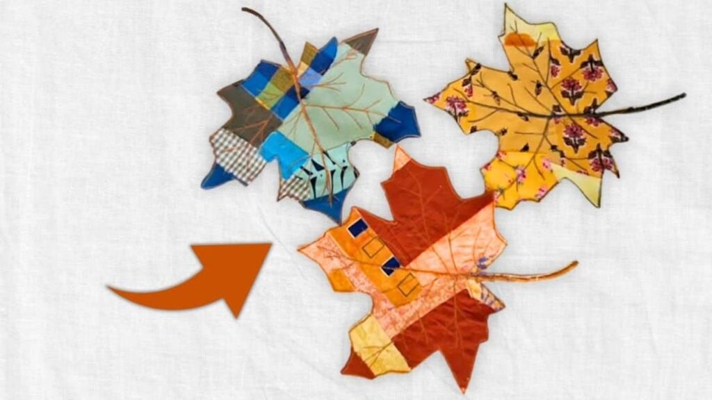 Finished Easy Way to Make Scrappy Fall Leaves, a completed DIY project